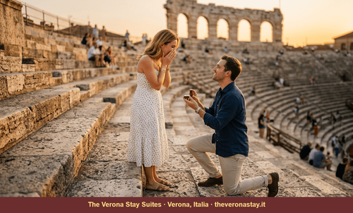 Proposta di matrimonio a Verona: Arena o stazione se piove?