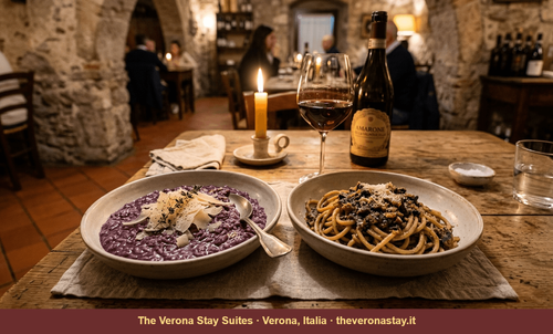 Risotto all'Amarone o bigoli col torchio: la scelta giusta
